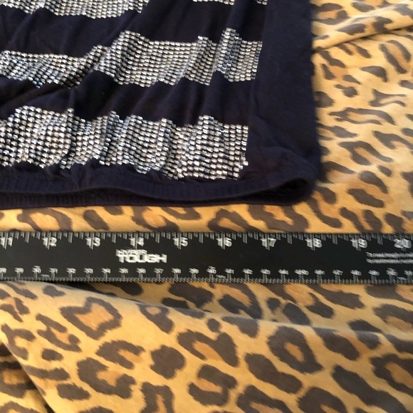 INC International Concepts size
XL  navy & silver studded top short sleeve - Picture 8 of 12